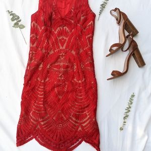 EUC Nordstrom's Art Deco Cocktail Dress (6)